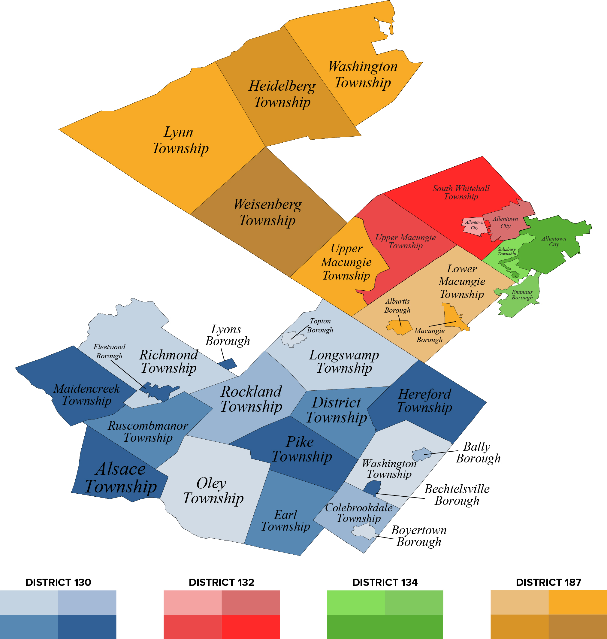 Pa State House District Map Daron Philippa